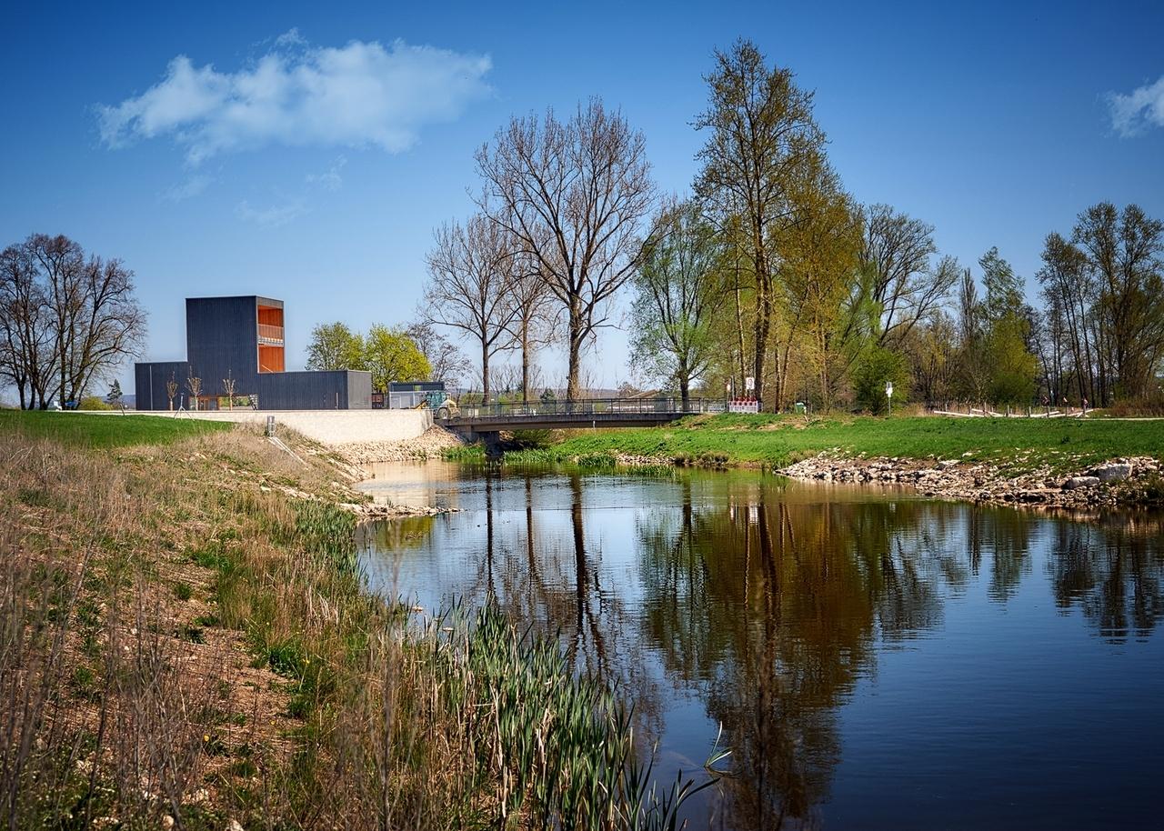Gartenschau Wassertrüdingen: Der Regionalpavillon an der Wörnitz | Bild: Natur in Wassertrüdingen 2019 GmbH Gartenschau Wassertrüdingen: Der Regionalpavillon an der Wörnitz