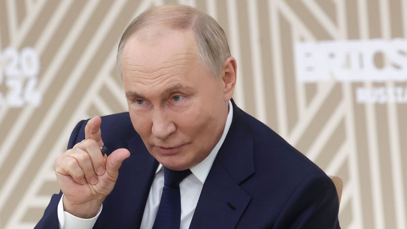 Der russische Präsident bei einer Pressekonferenz | Bild: Picture Alliance Der russische Präsident bei einer Pressekonferenz