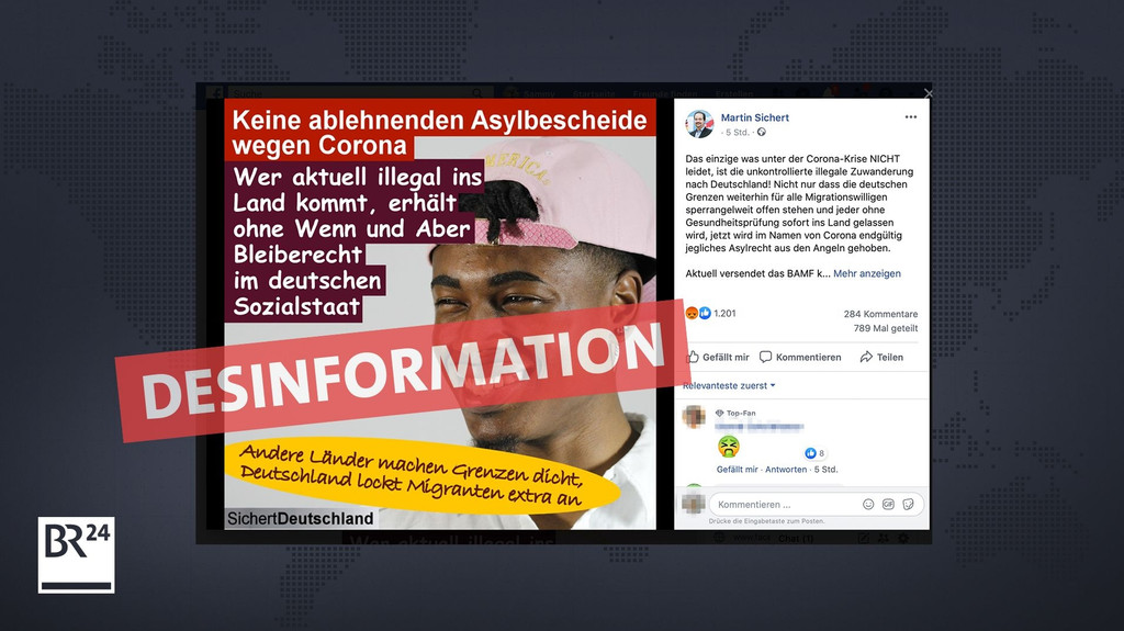 Der bayerische Bundestagsabgeordnete Martin Sichert verbreitet auf seiner Facebook-Seite eine Falschmeldung