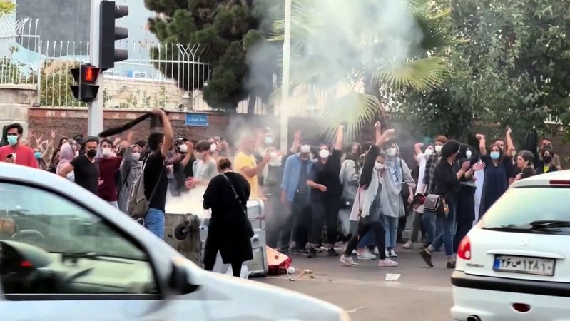 Demonstranten im Iran