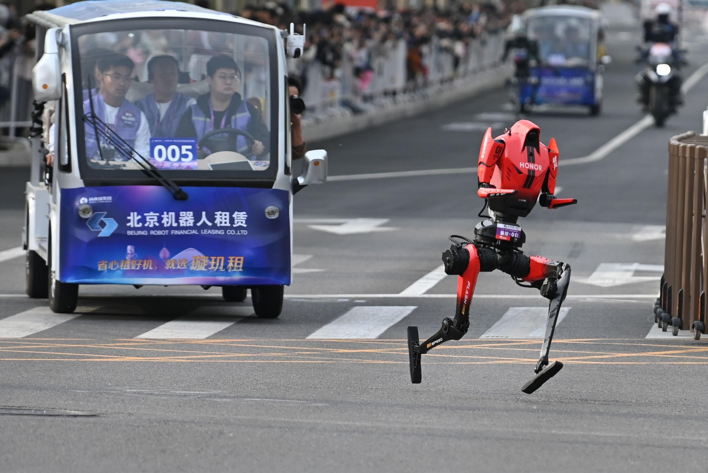 Der Roboter "Blitz" des Smartphoneherstellers Honor.