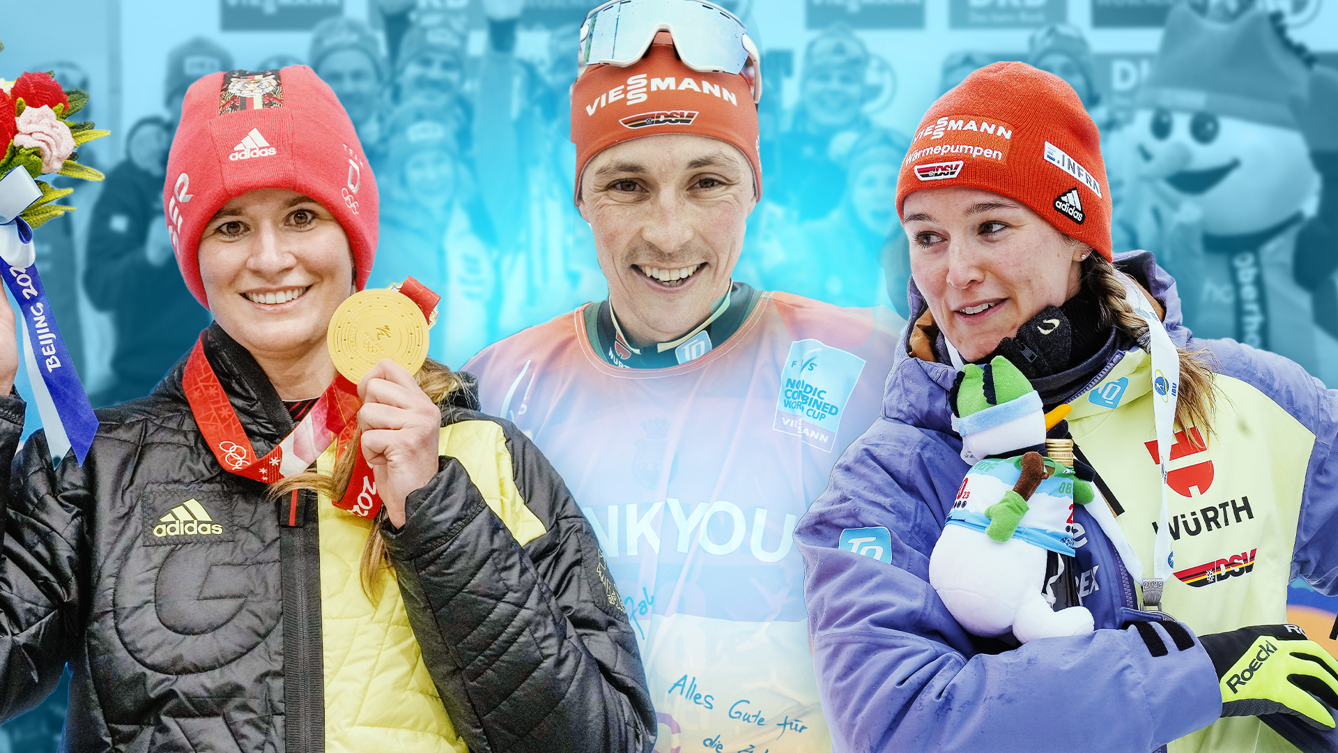 Natalie Geisenberger, Eric Frenzel und Denise Herrmann-Wick beendeten 2023 ihre Karrieren.