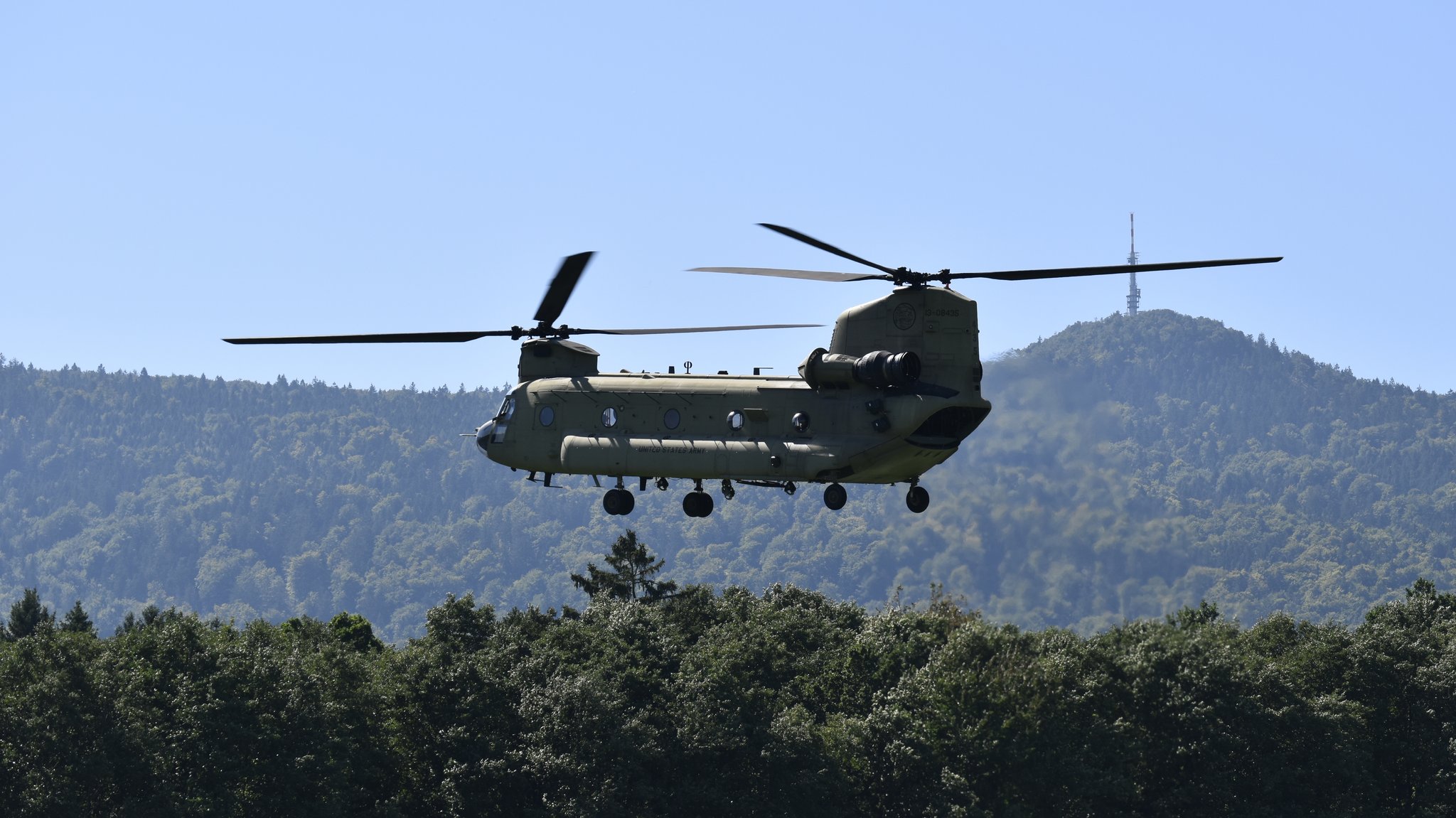 Große Waldbrandübung am Hohenbogen