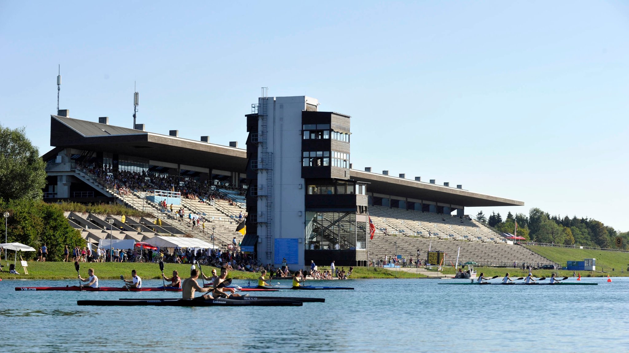 Die Olympia-Regattastrecke Oberschleißheim | Bild: picture alliance / SZ Photo | Claus Schunk Die Olympia-Regattastrecke Oberschleißheim