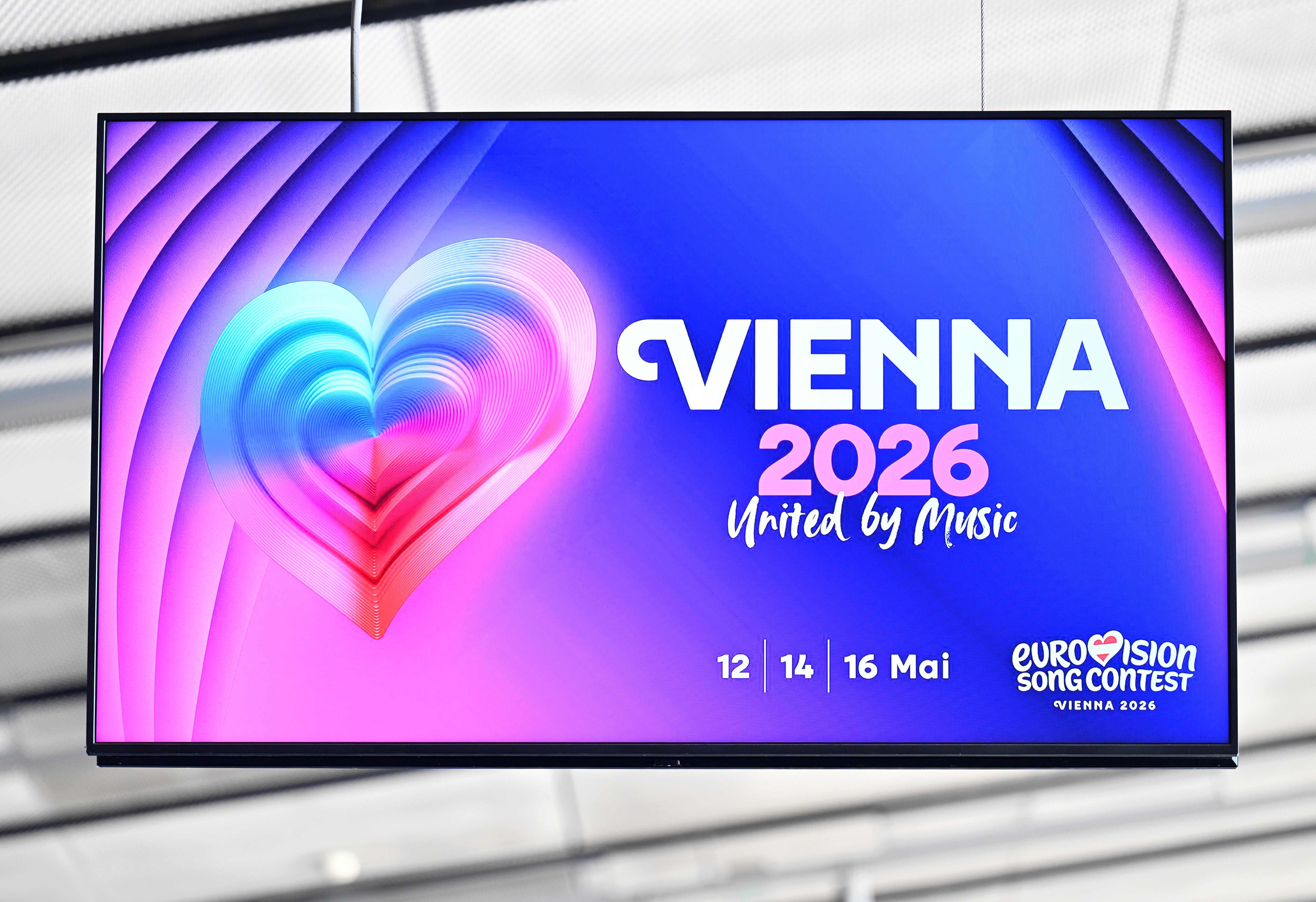 Monitor mit "Vienna 2026 - United by Music"