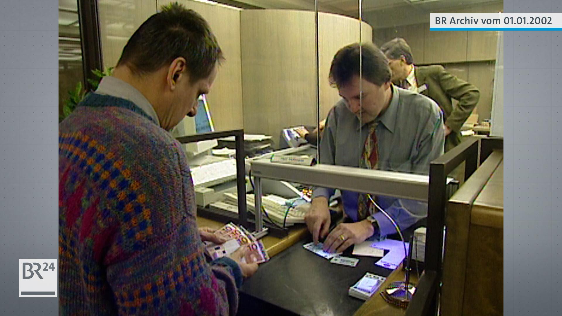 Auszahlung Euro-Scheine