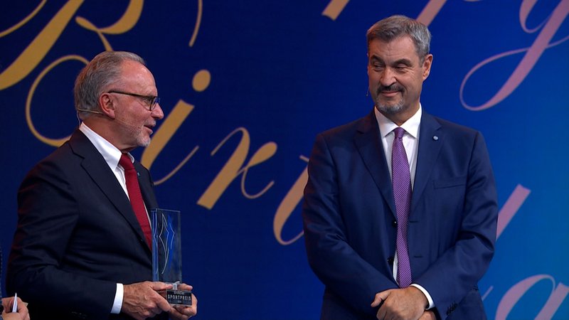 Karl-Heinz Rummenigge beim Bayerischen Sportpreis 2025 | Bild: Bayerischer Rundfunk 2025 Karl-Heinz Rummenigge beim Bayerischen Sportpreis 2025