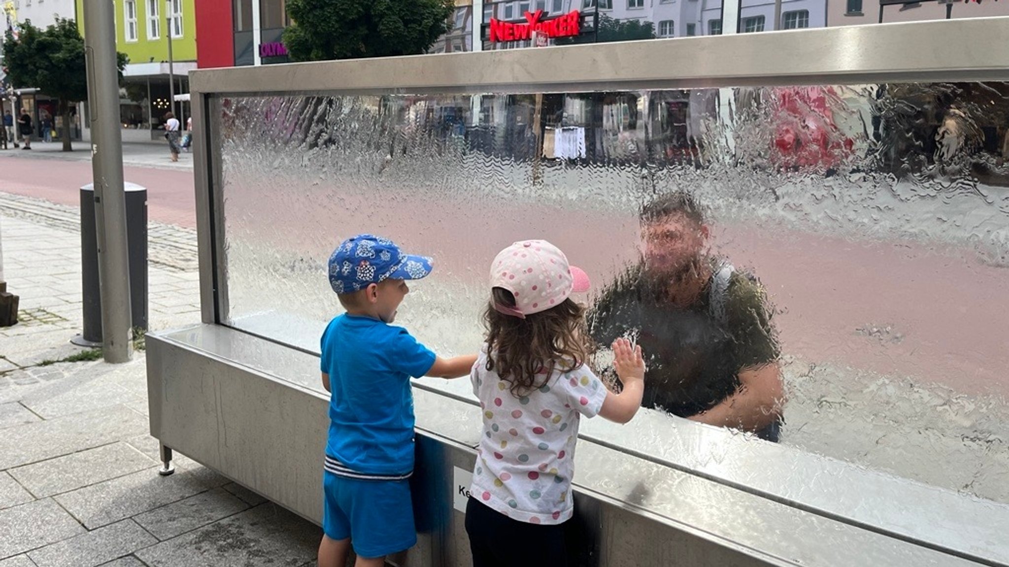 Wasserwand in der Hofer Altstadt