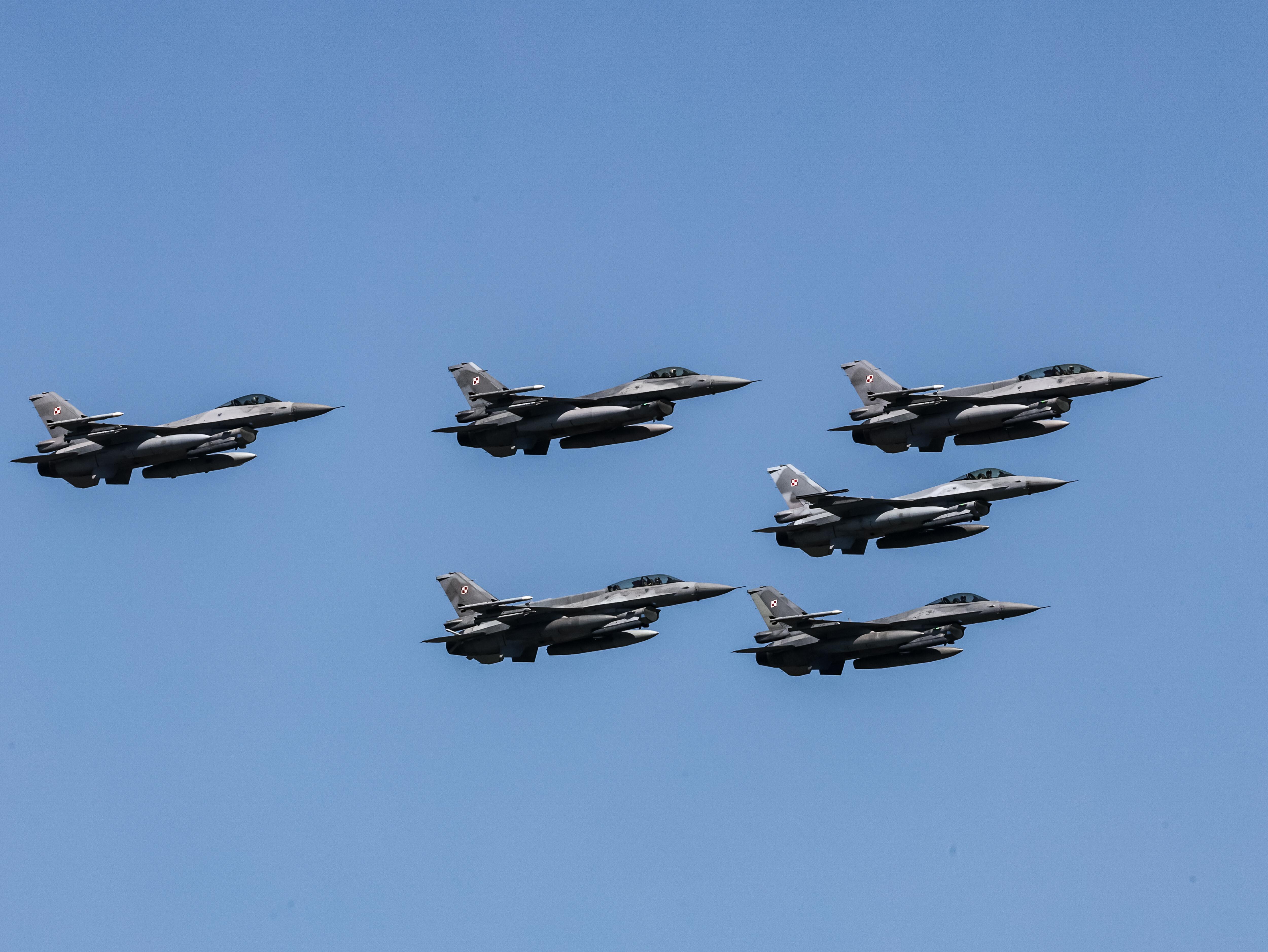 Kampfjets der polnischen Luftwaffe (Symbolbild)