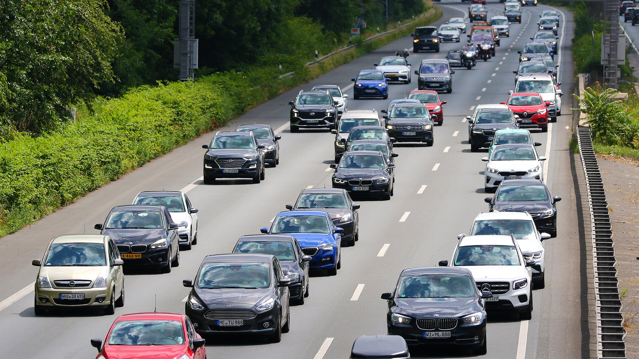 Stau auf der A3 (Symbolbild)