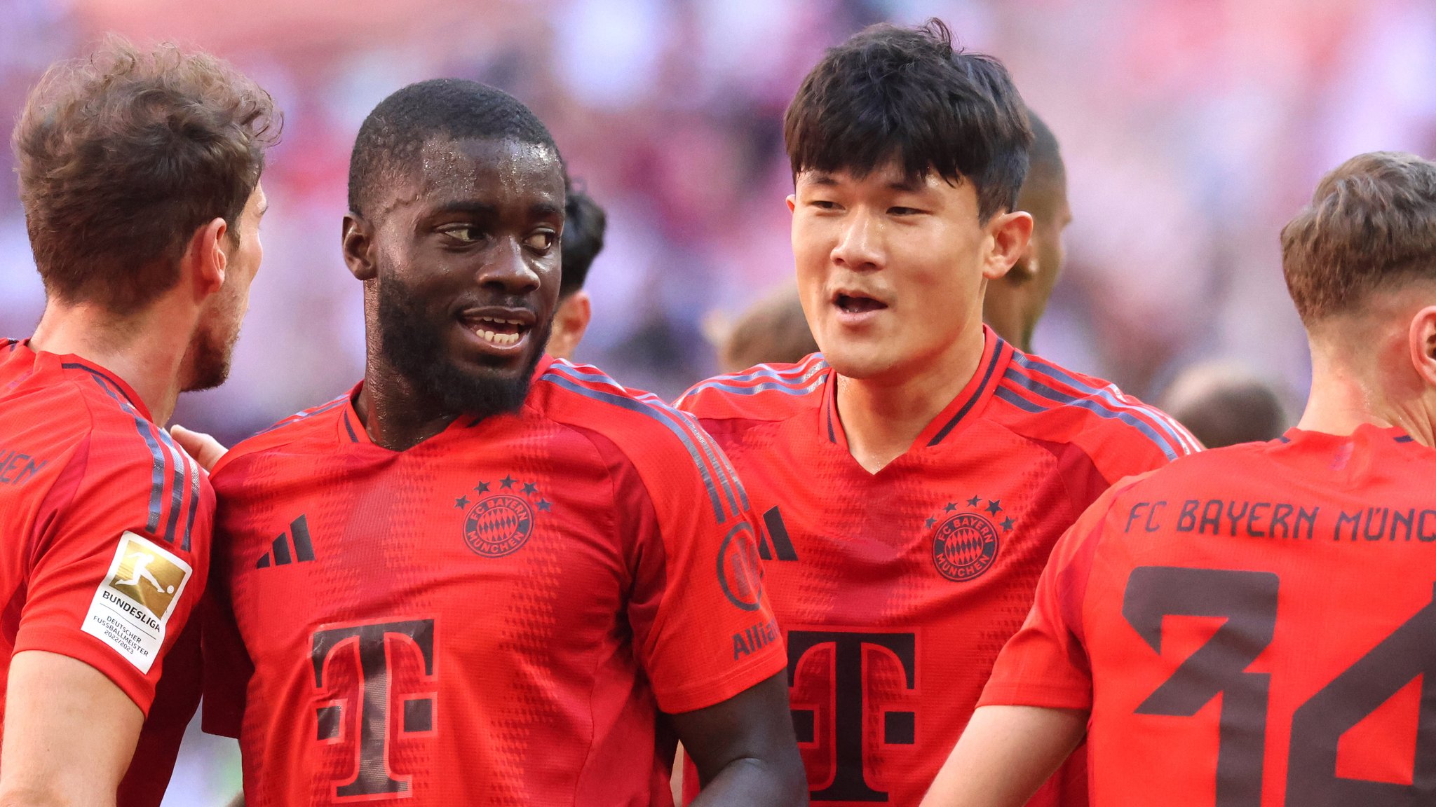 Dayot Upamecano (links) und Min-jae Kim