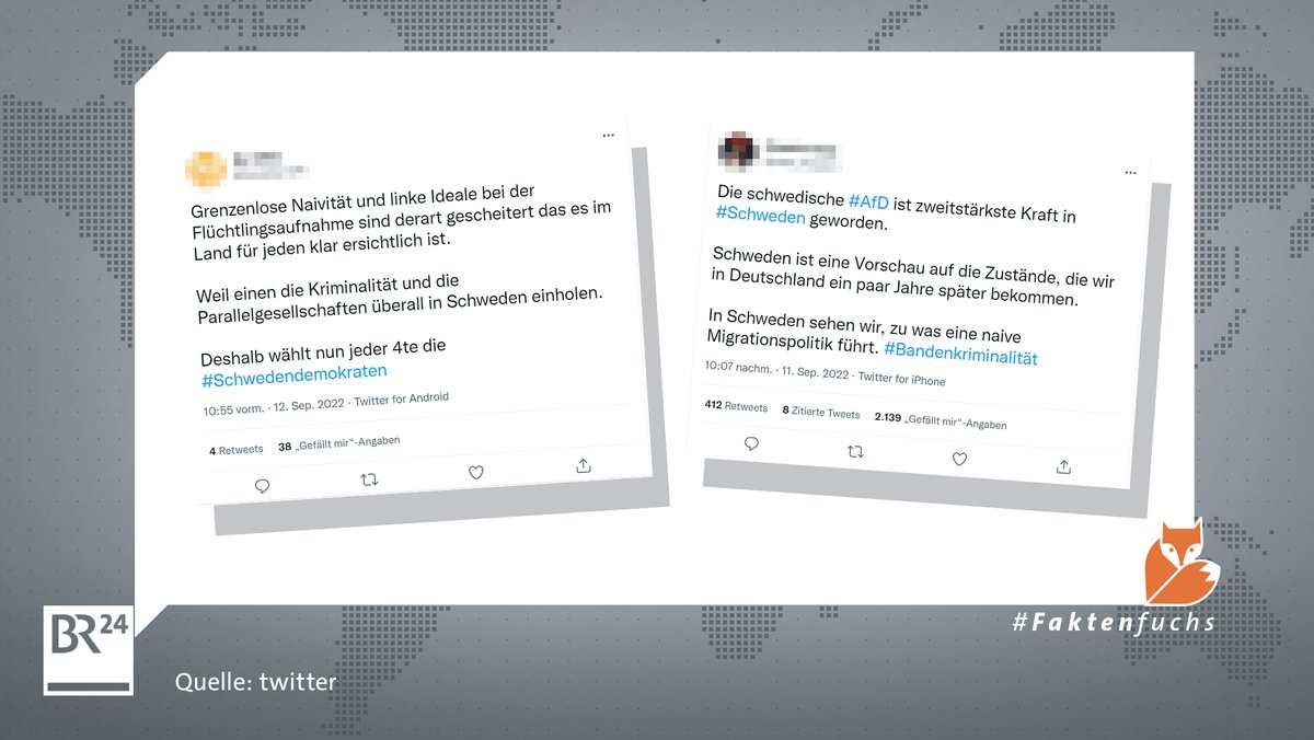 Auf Twitter verbreiteten User allerlei Behauptungen rund um die schwedische Wahl.