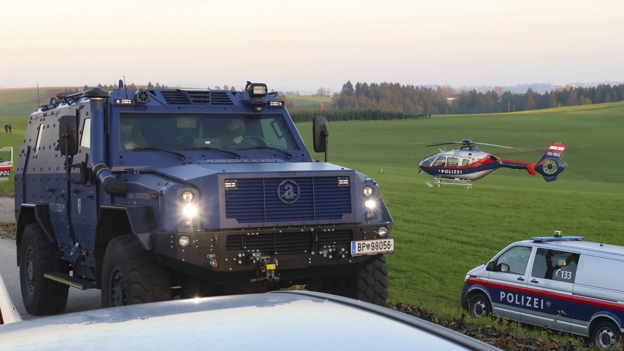 Doppelmord in Österreich – Einsatzkräfte der Polizei im Raum Rohrbach