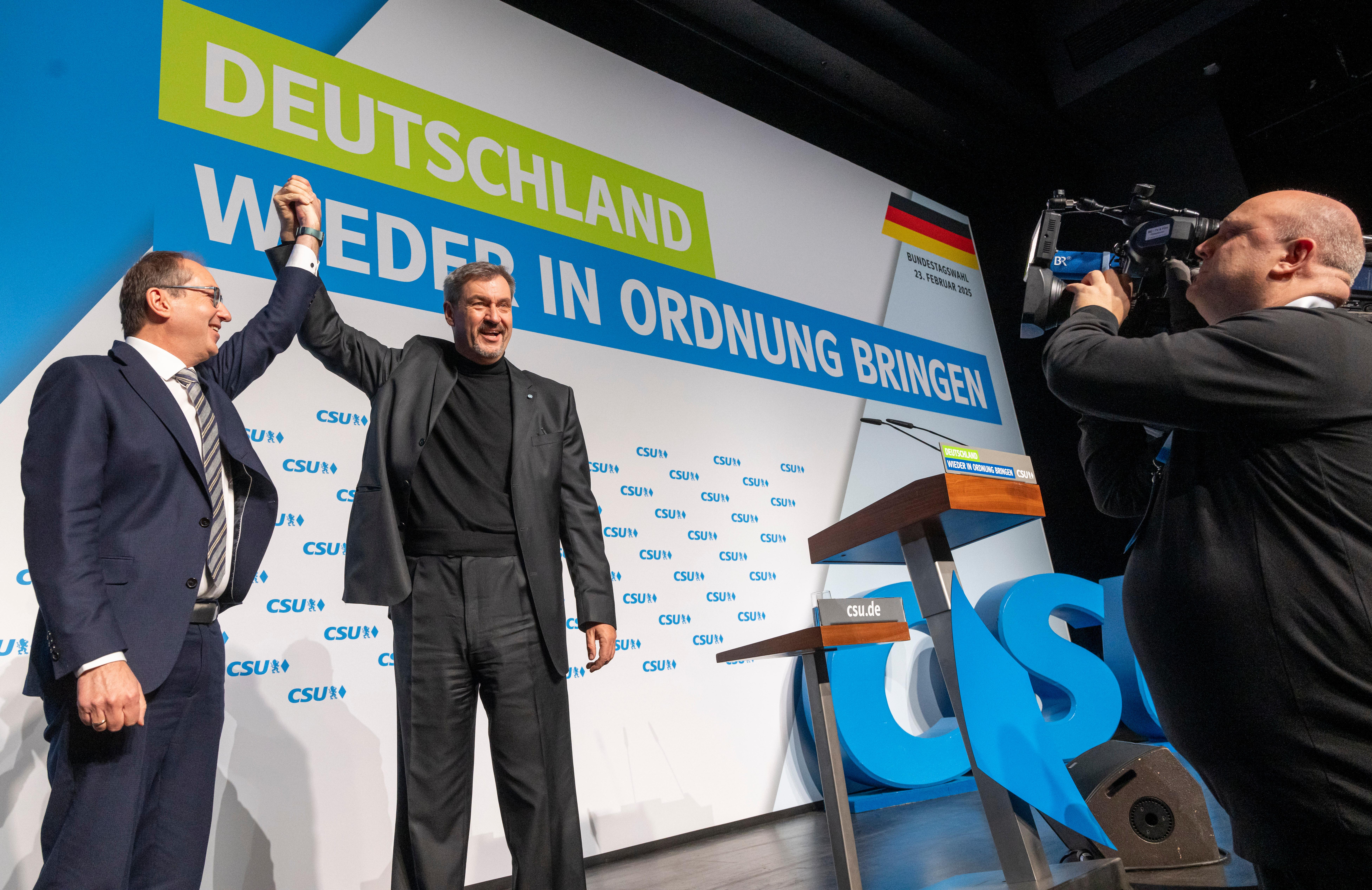 Alexander Dobrindt (l.) und Markus Söder