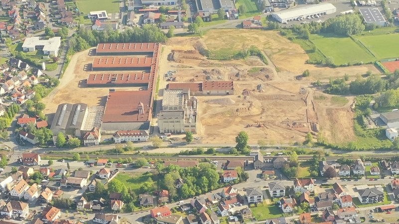 Eine Luftaufnahme des Areals der "Alten Spinnerei" | Bild: Gemeinde Mainleus Eine Luftaufnahme des Areals der "Alten Spinnerei"