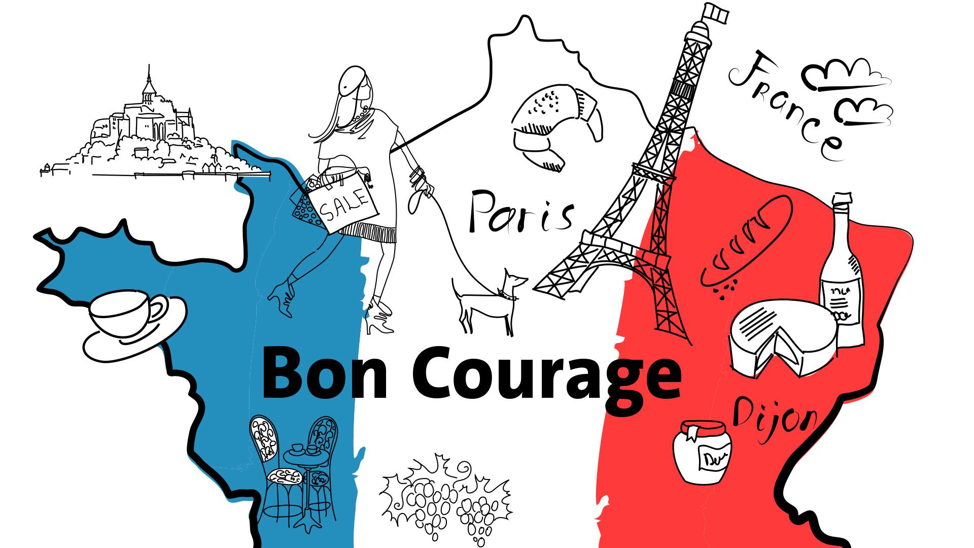 Französisch Bon Courage