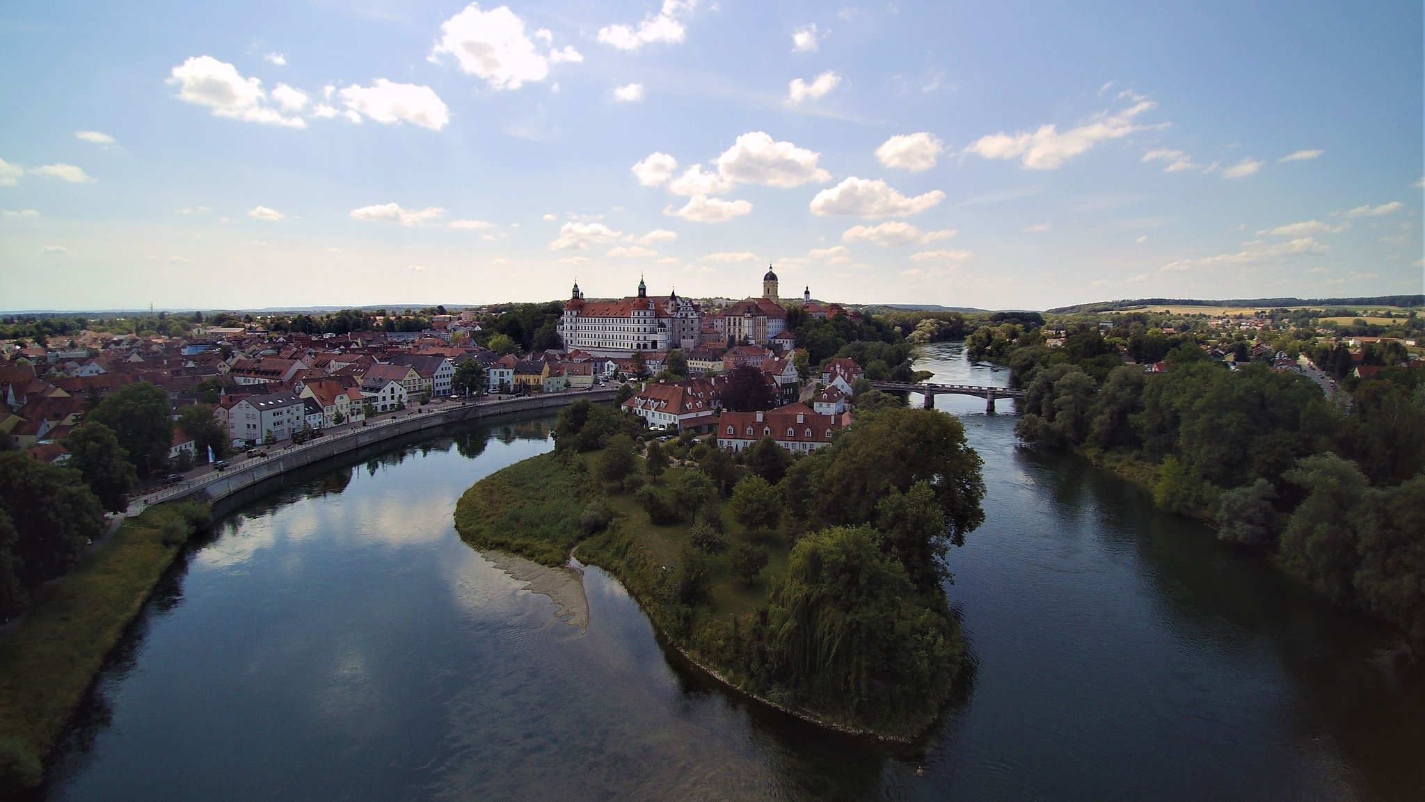 Stadtansicht von Neuburg an der Donau.