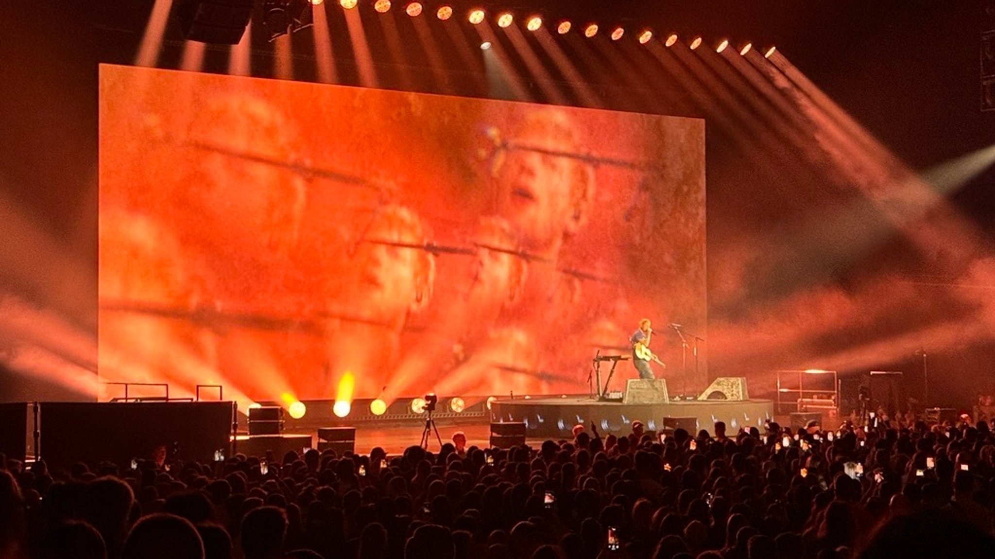 Ed Sheeran bei seinem Konzert am Mittwoch in München | Bild: Marion Uschold / privat Ed Sheeran bei seinem Konzert am Mittwoch in München