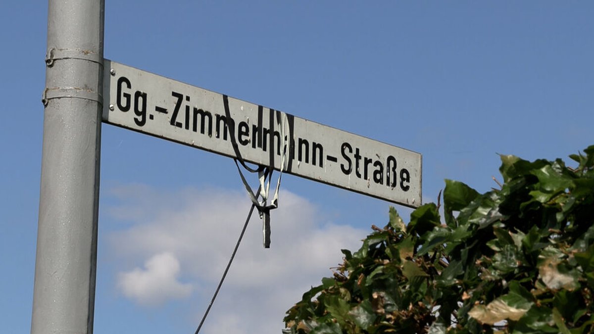 Straßenschild in Eslarn