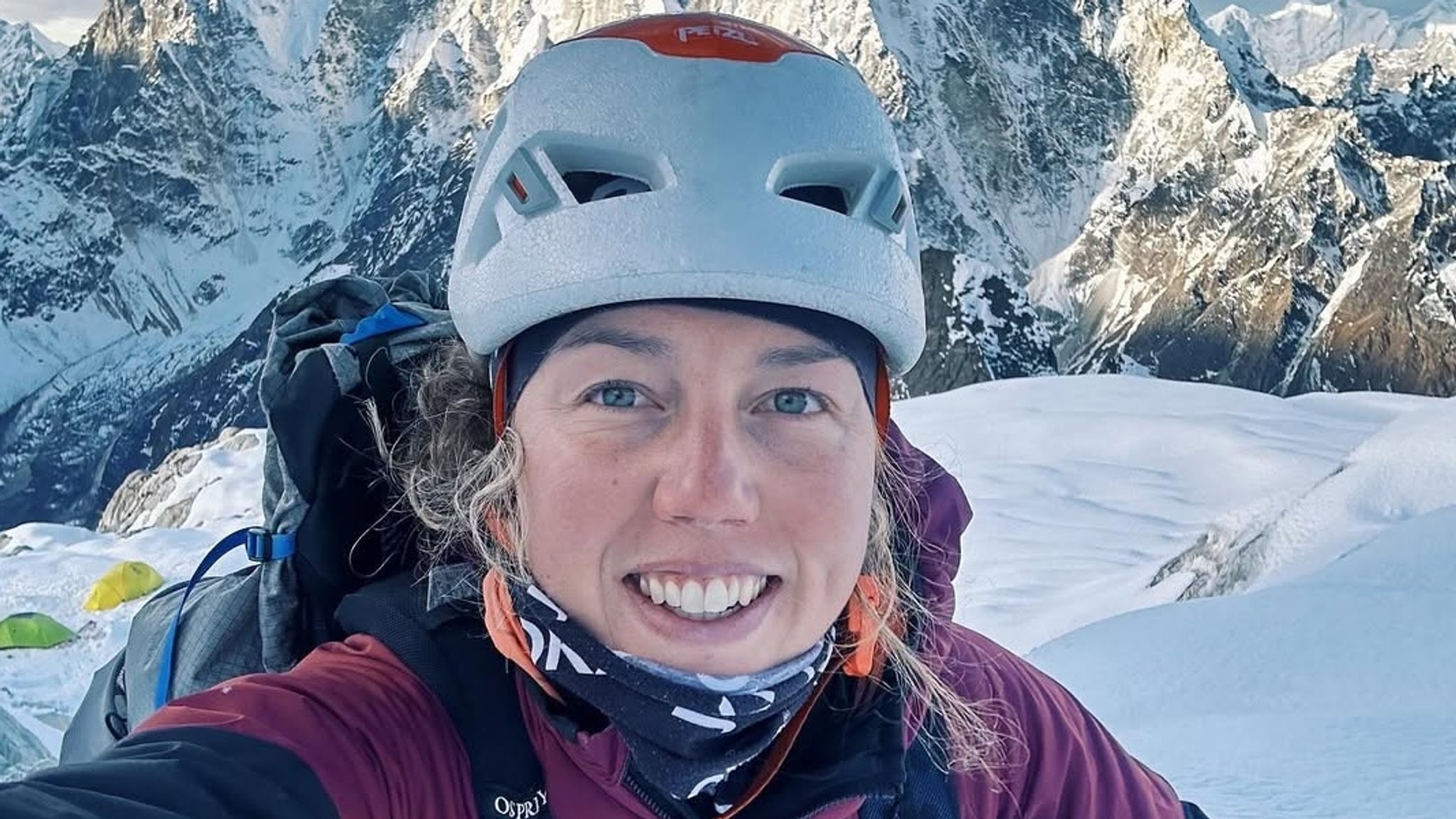 Laura Dahlmeier beim Aufstieg am Ama Dablam