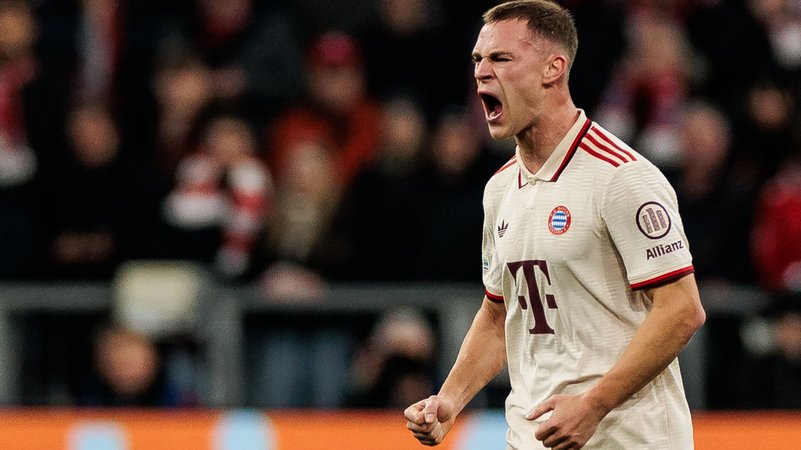 Joshua Kimmich (FC Bayern) beim Spiel gegen Paris Saint-Germain | Bild: picture-alliance/dpa Joshua Kimmich (FC Bayern) beim Spiel gegen Paris Saint-Germain