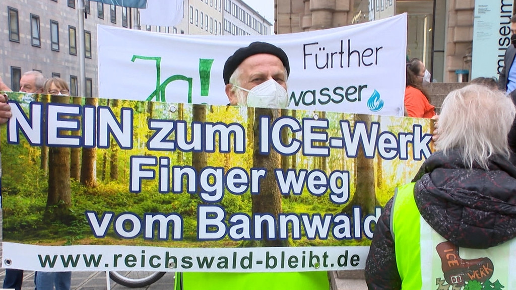Demo in Nürnberg gegen ICE-Werk
