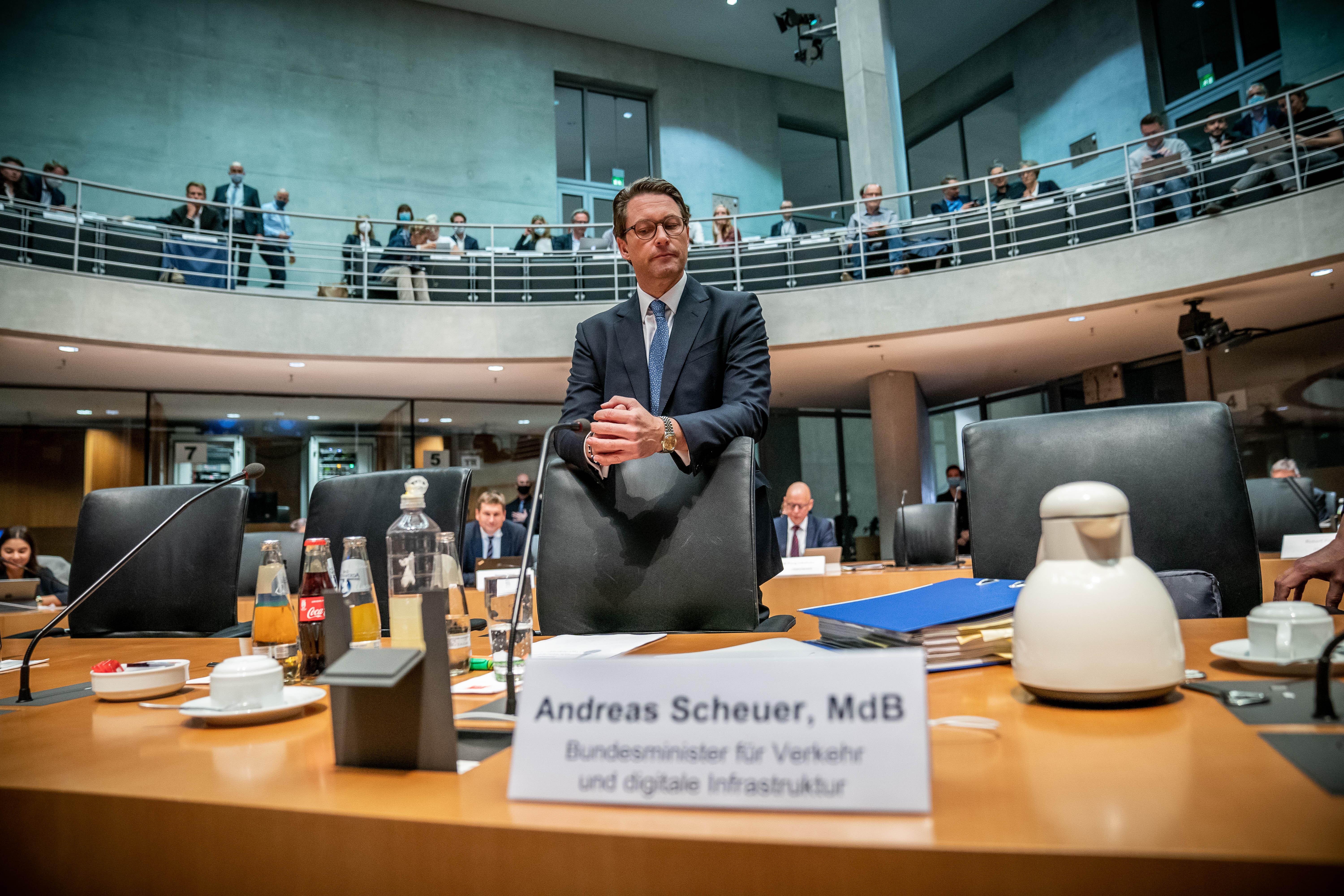 Archivbild von 2020: Andreas Scheuer im Maut-Untersuchungsausschuss