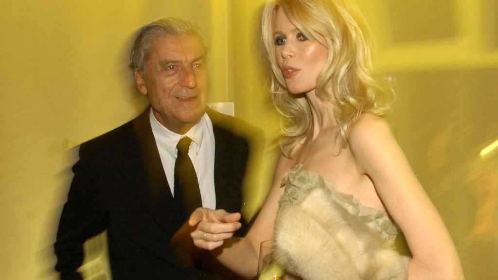 Nino Cerruti 2004 mit Claudia Schiffer