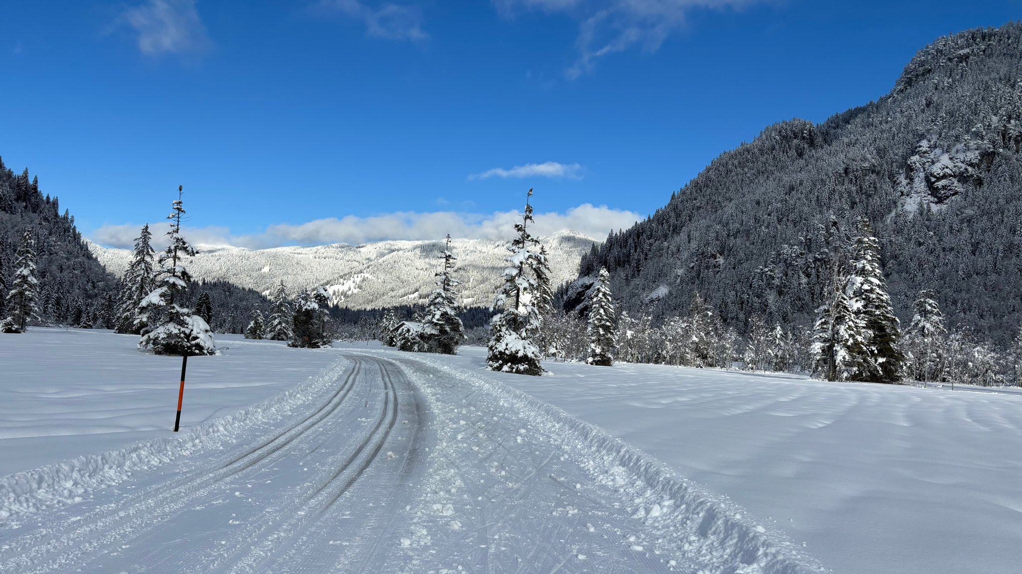 Schneelandschaft in den Ammergauer Alpen