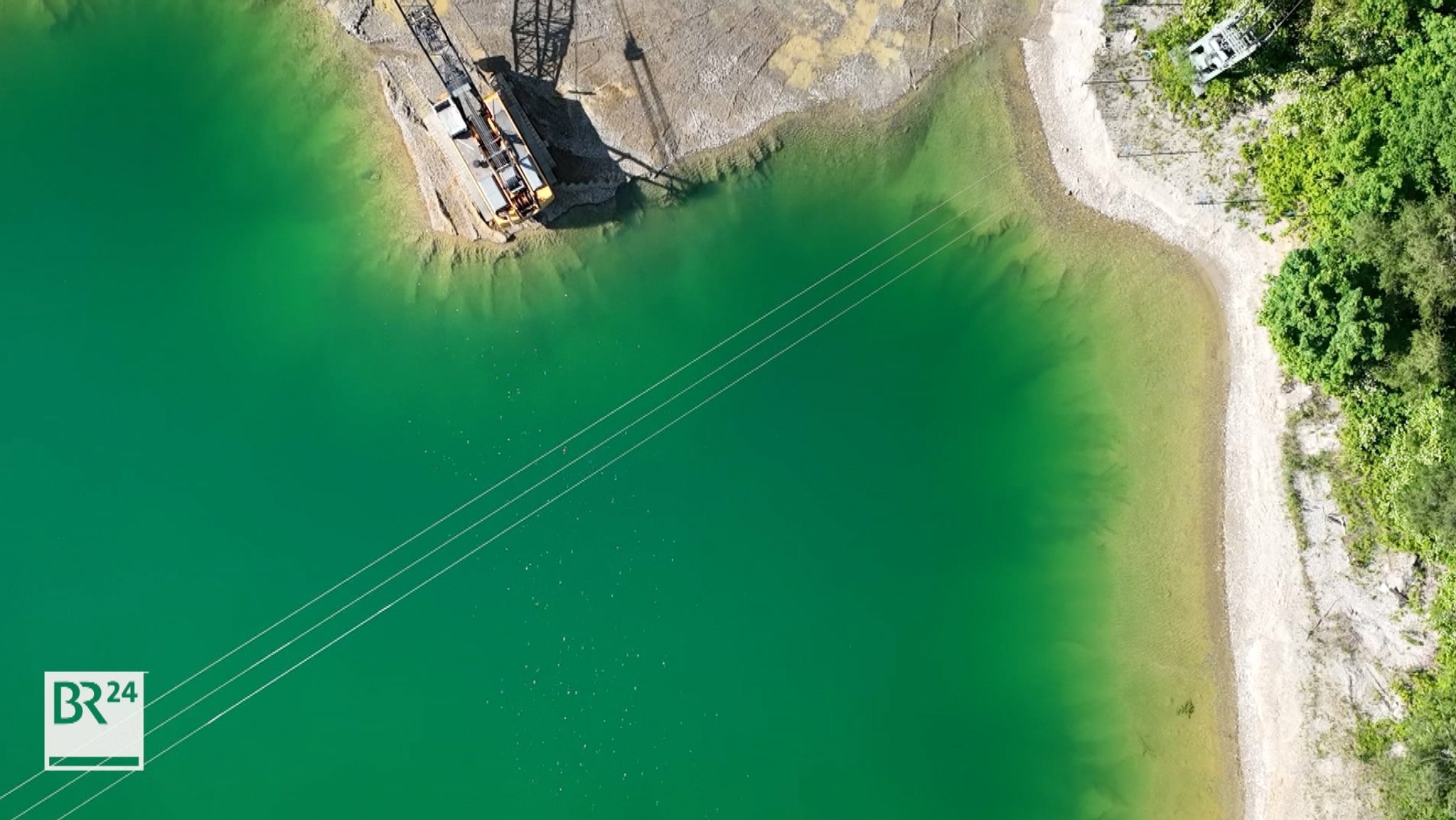 Das schwimmende PV-Projekt in Dillingen