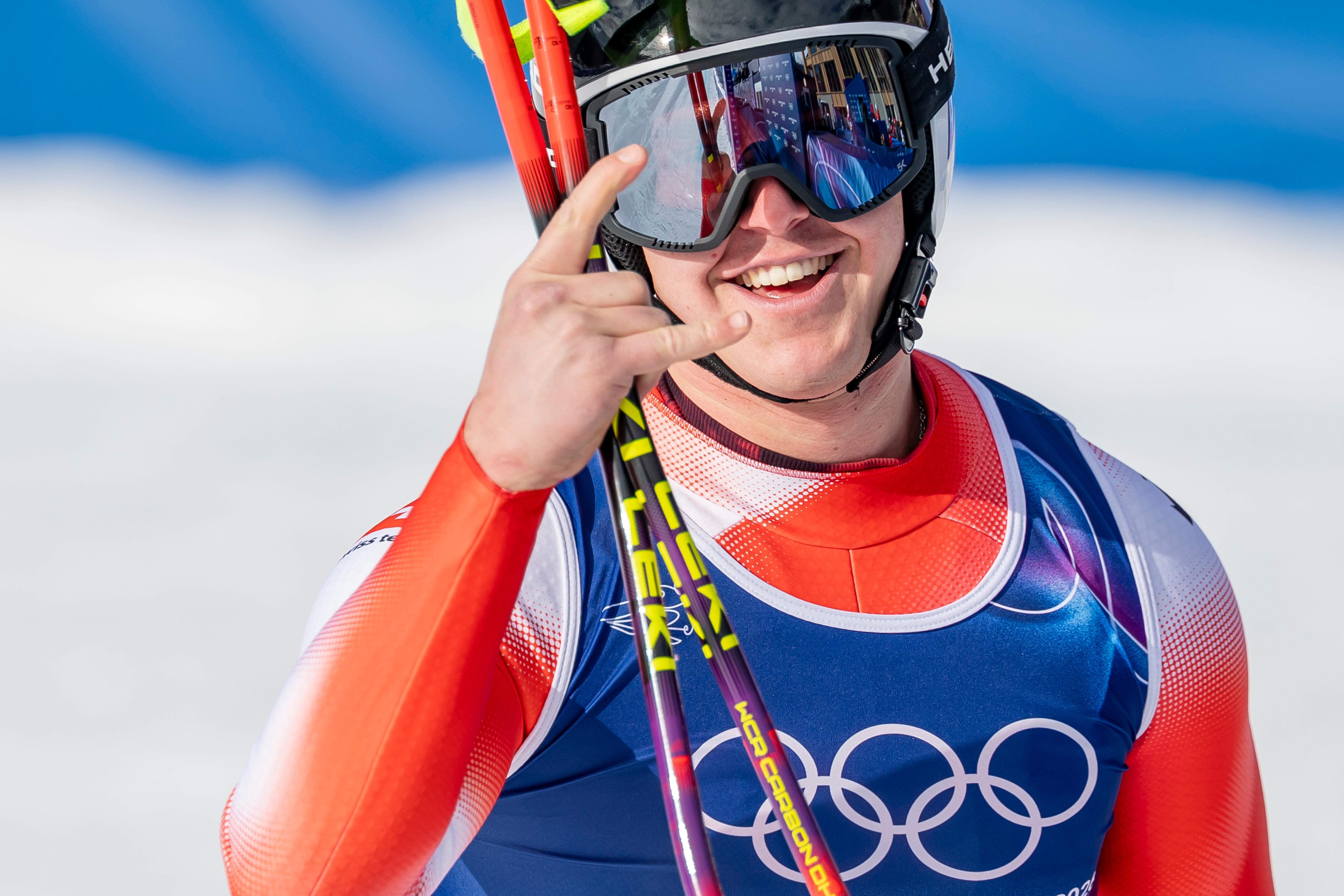 Franjo von Allmen gewann Gold in der Abfahrt.