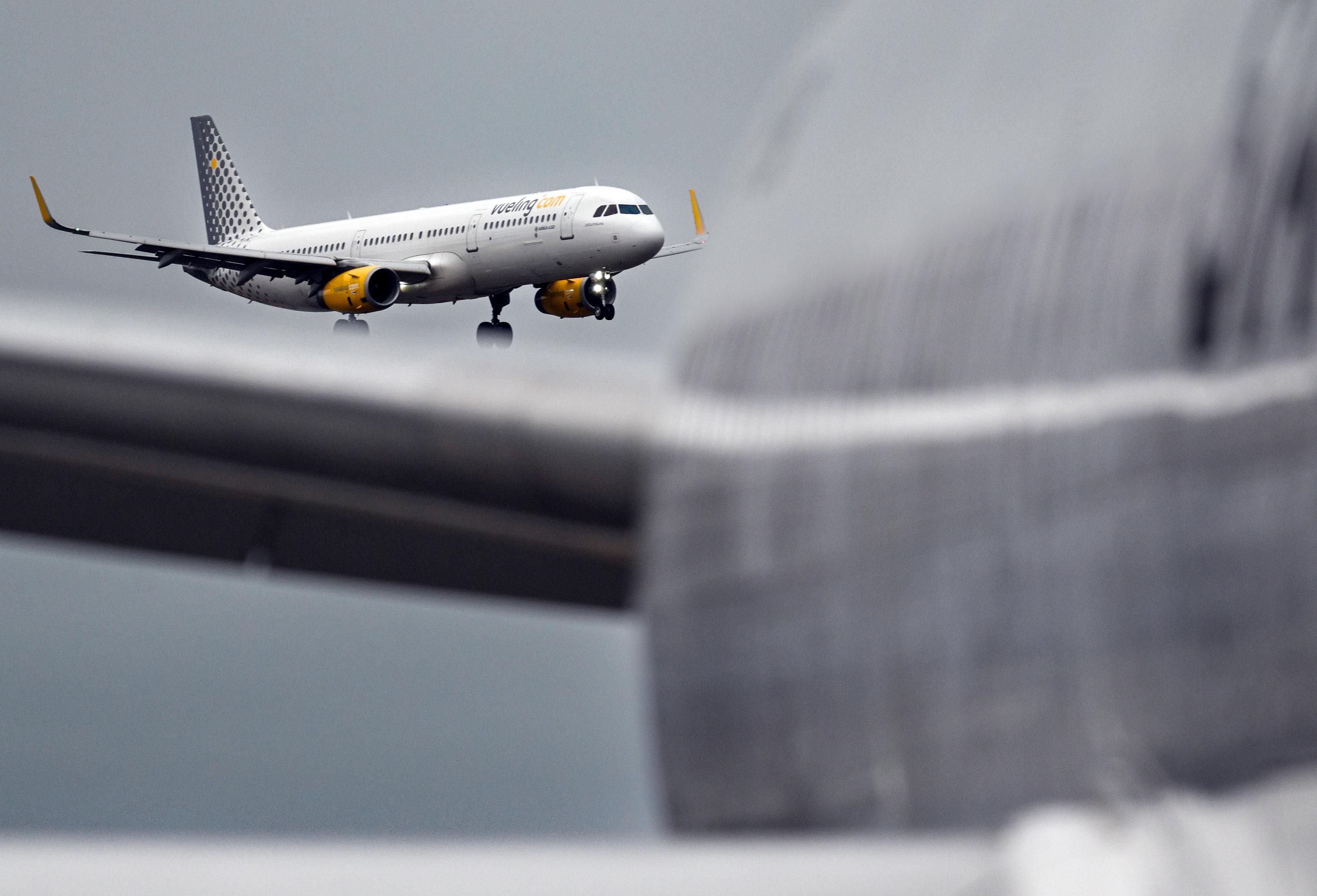 Flugzeug bei der Landung