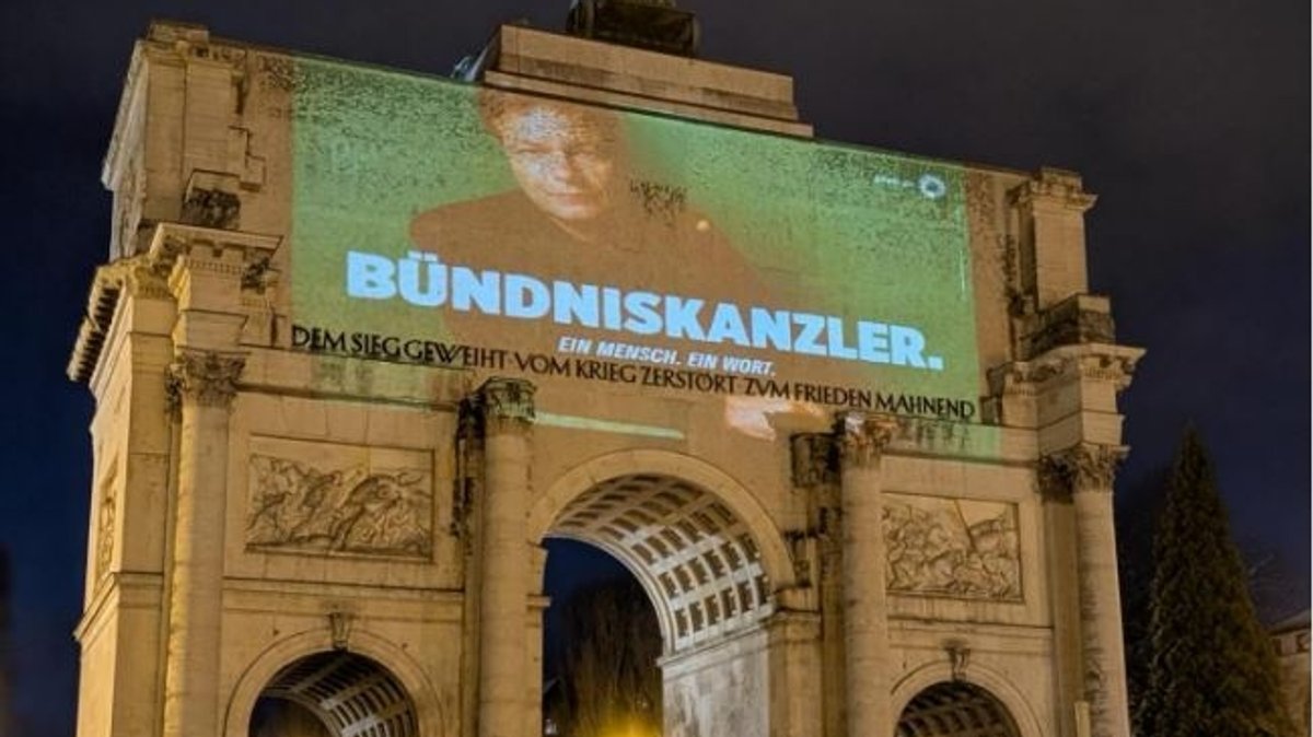 Bußgeldverfahren nach Habeck-Werbung am Siegestor