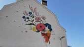Wandgemälde 'Solastalgie' von Eva Roussel an einem Haus in Brüssel | Bild:picture alliance/dpa/BELGA | Gaelle Ponselet