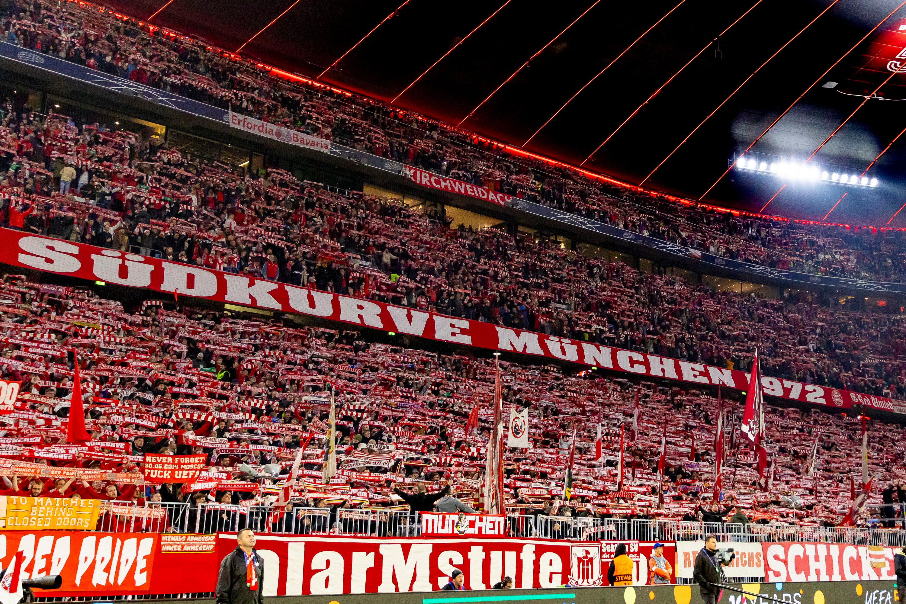 Südkurve in der Münchner Arena