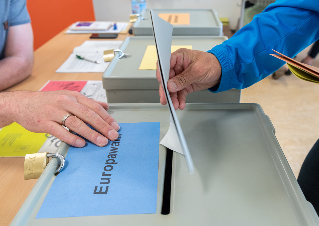 Stimmabgabe bei der Europawahl 2019