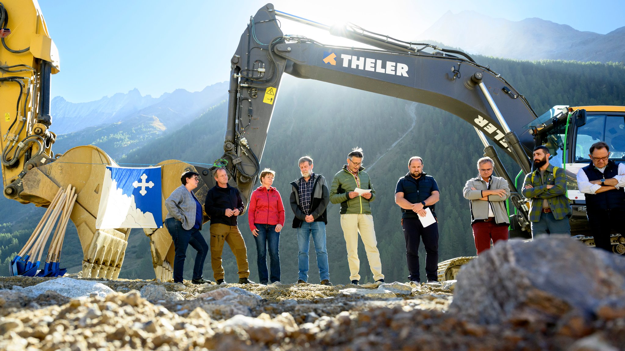 Nach Bergsturz: Erster Spatenstich für Neubau von Blatten