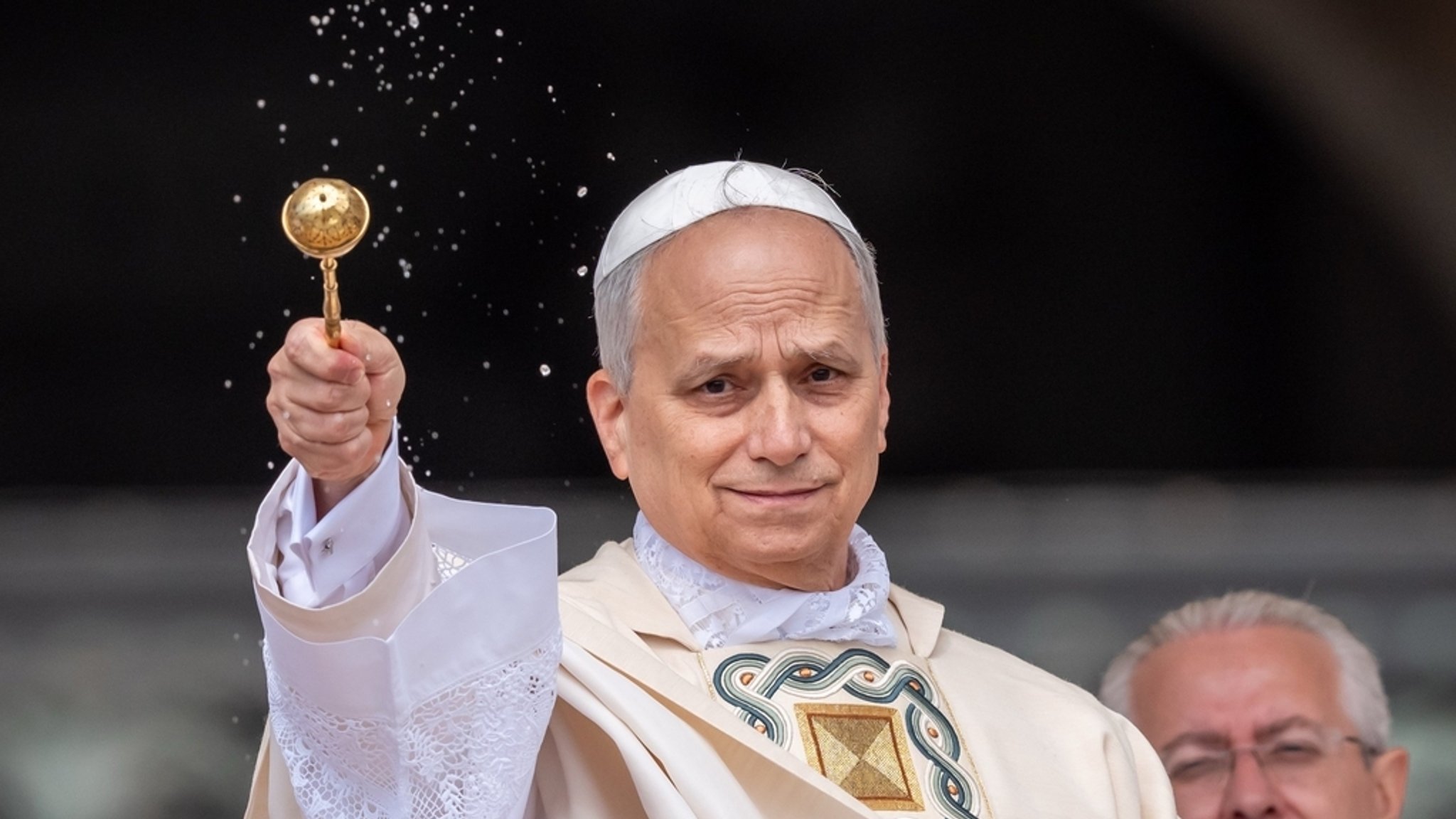 Papst Leo bei seiner Amtseinführung am Samstag