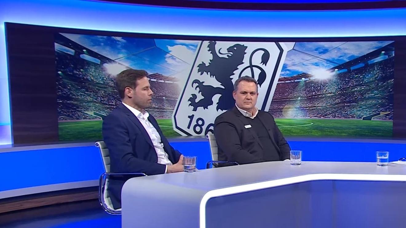 Die 1860-Geschäftsführer Christian Werner und Oliver Mueller in Blickpunkt Sport