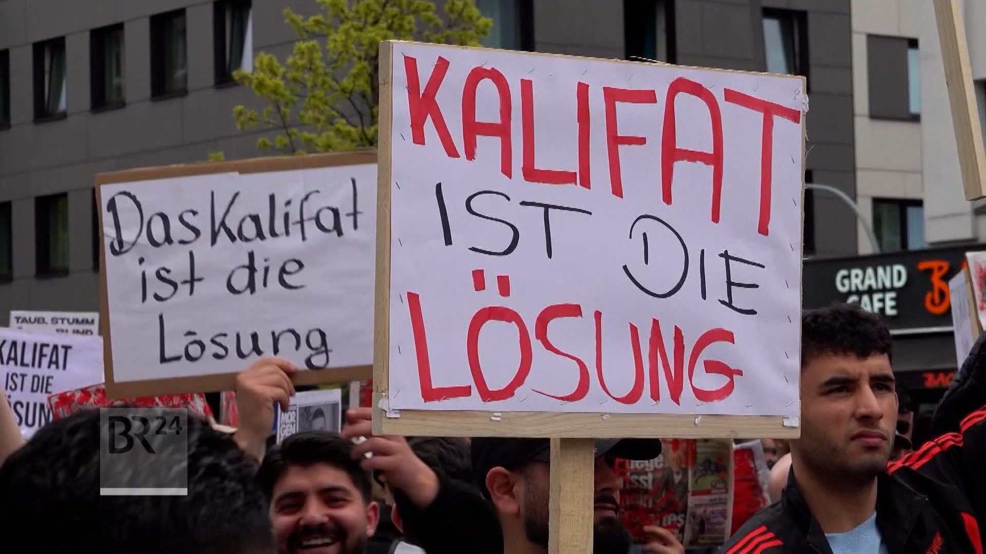 Islamisten-Demo mit Kalifat-Forderungen in Hamburg