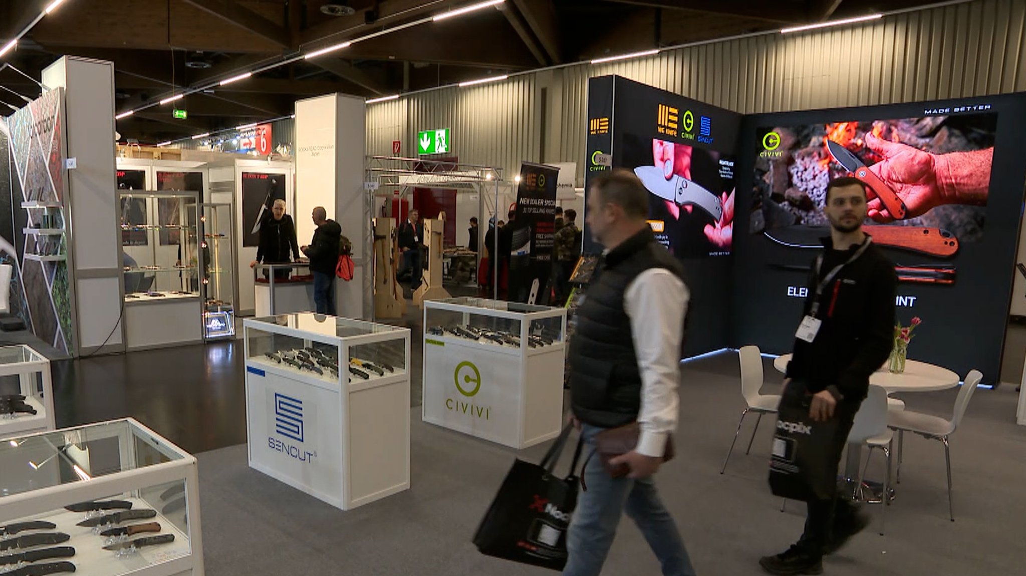 Ausstellungsbereich der Jagd- und Schießsportmesse in Nürnberg.