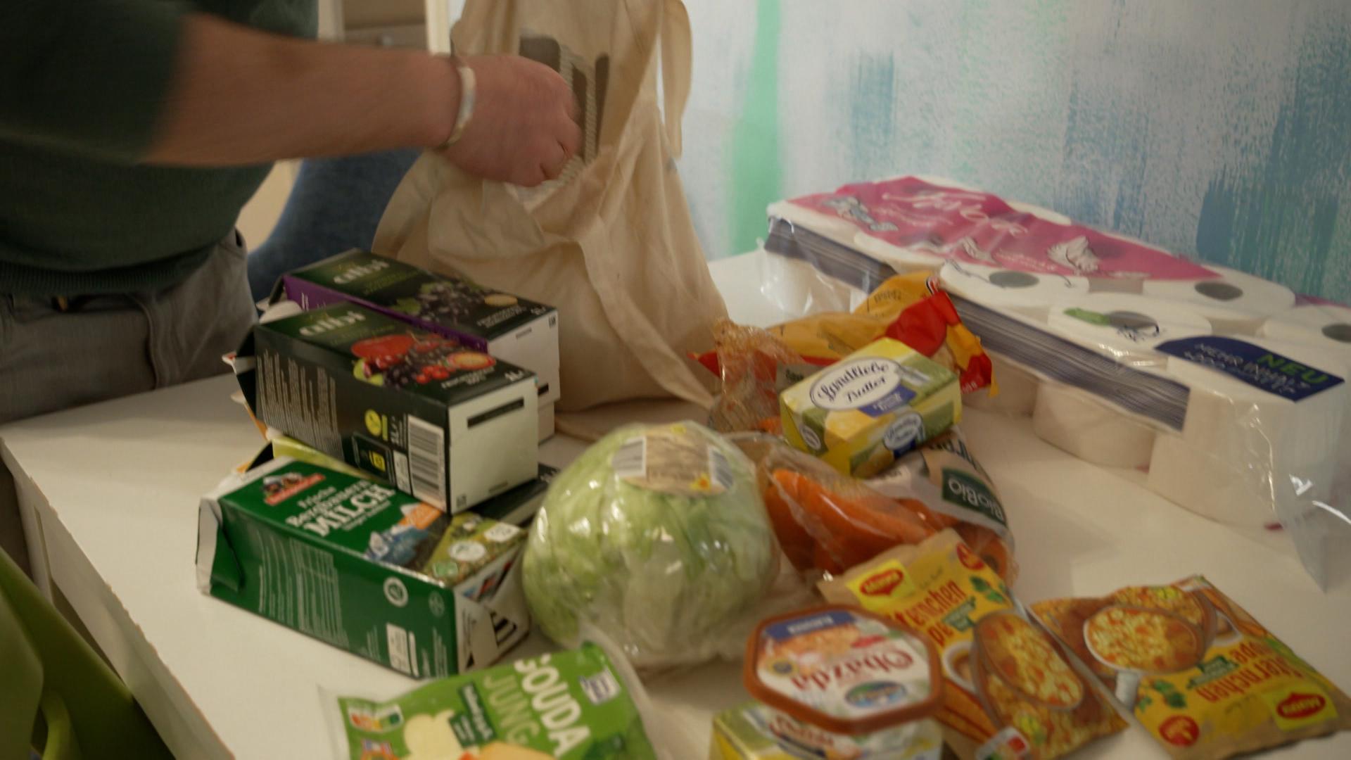 Lebensmitteleinkauf der Familie Elb aus Erding.