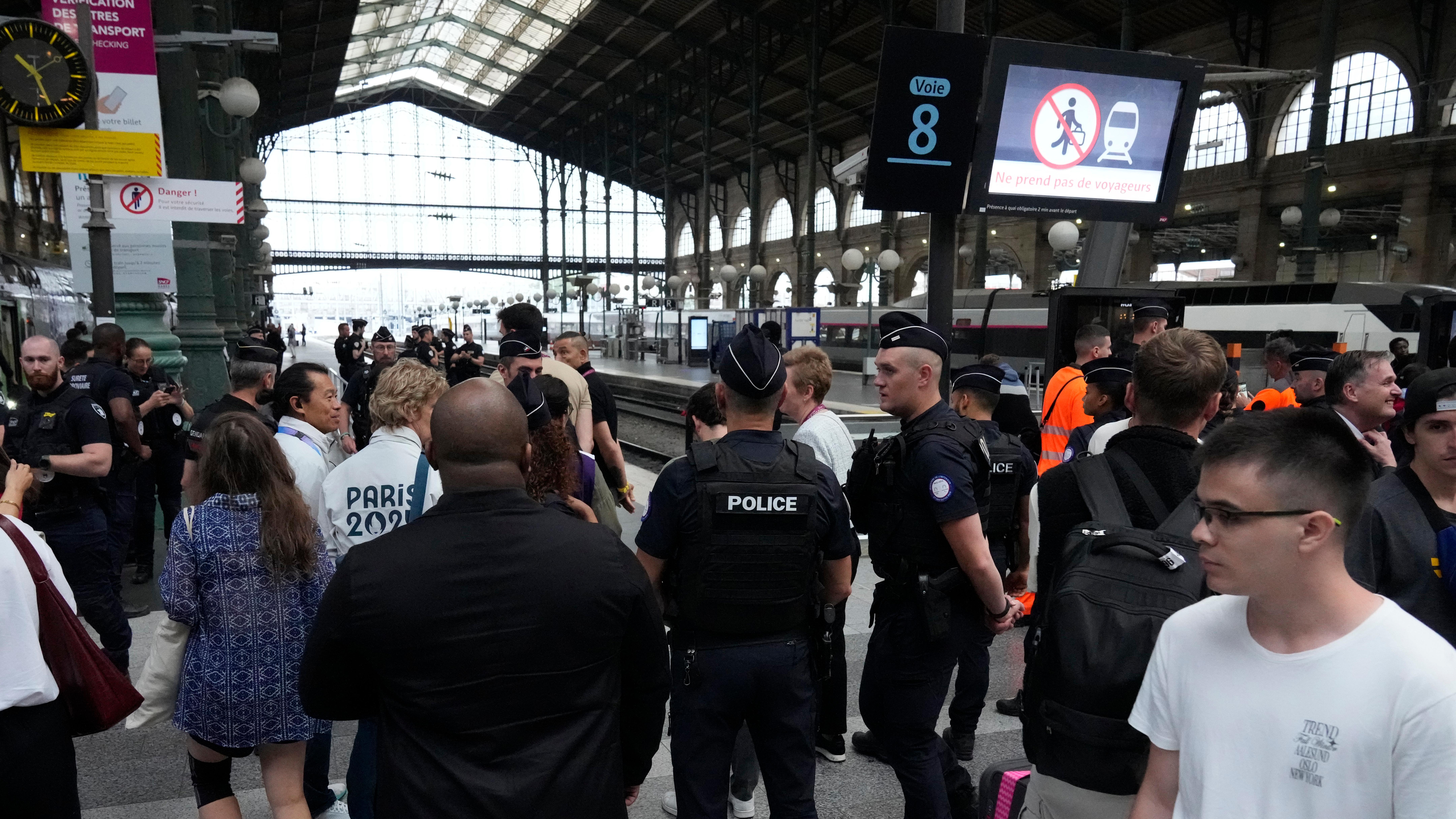 Am Gare du Nord in Paris fielen etliche Züge aus