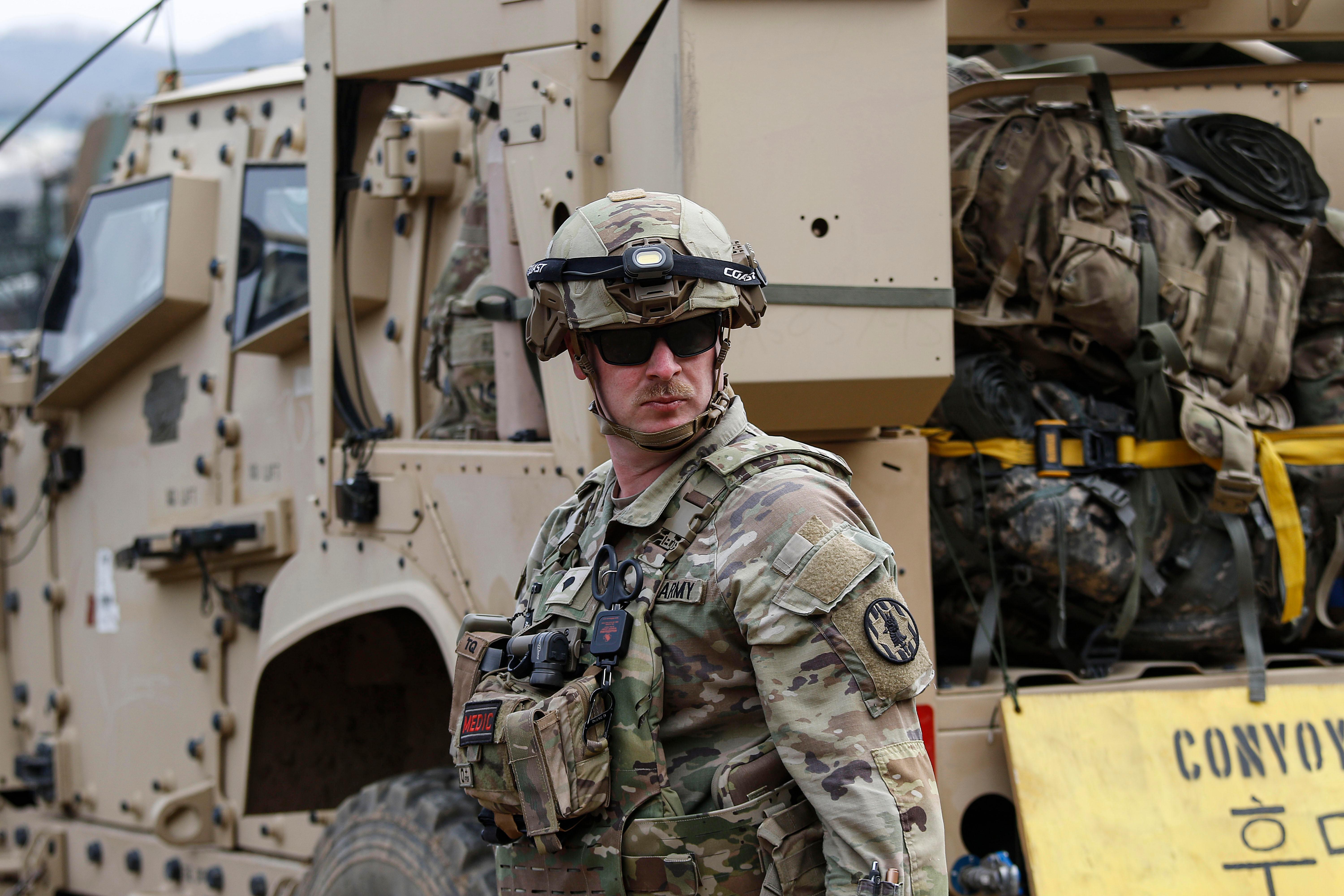 US-Soldat bei einer Übung