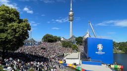 Fan-Zone im Münchner Olympiapark | Bild:BR/Max Gilbert