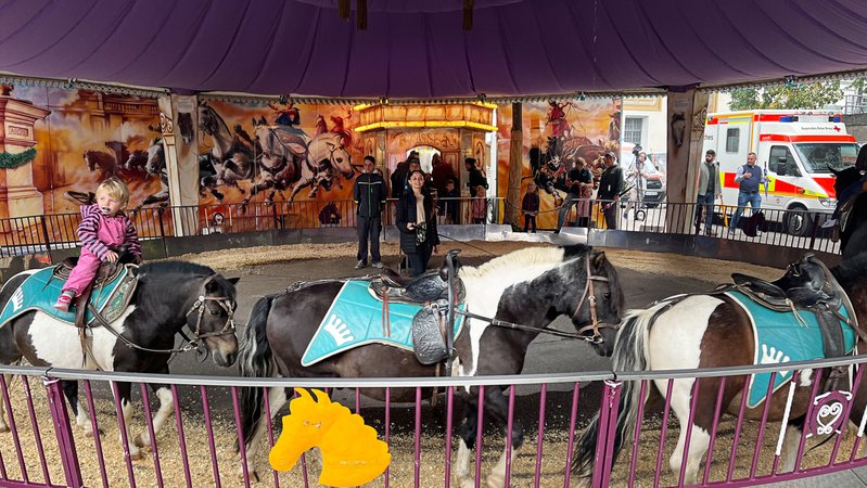Ponykarussell am Rosenheimer Herbstfest