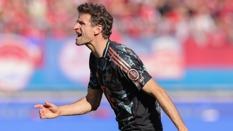 Thomas Müller (noch) im Trikot des FC Bayern München | Bild: picture alliance / firo Sportphoto | Marcel Engelbrecht Thomas Müller (noch) im Trikot des FC Bayern München