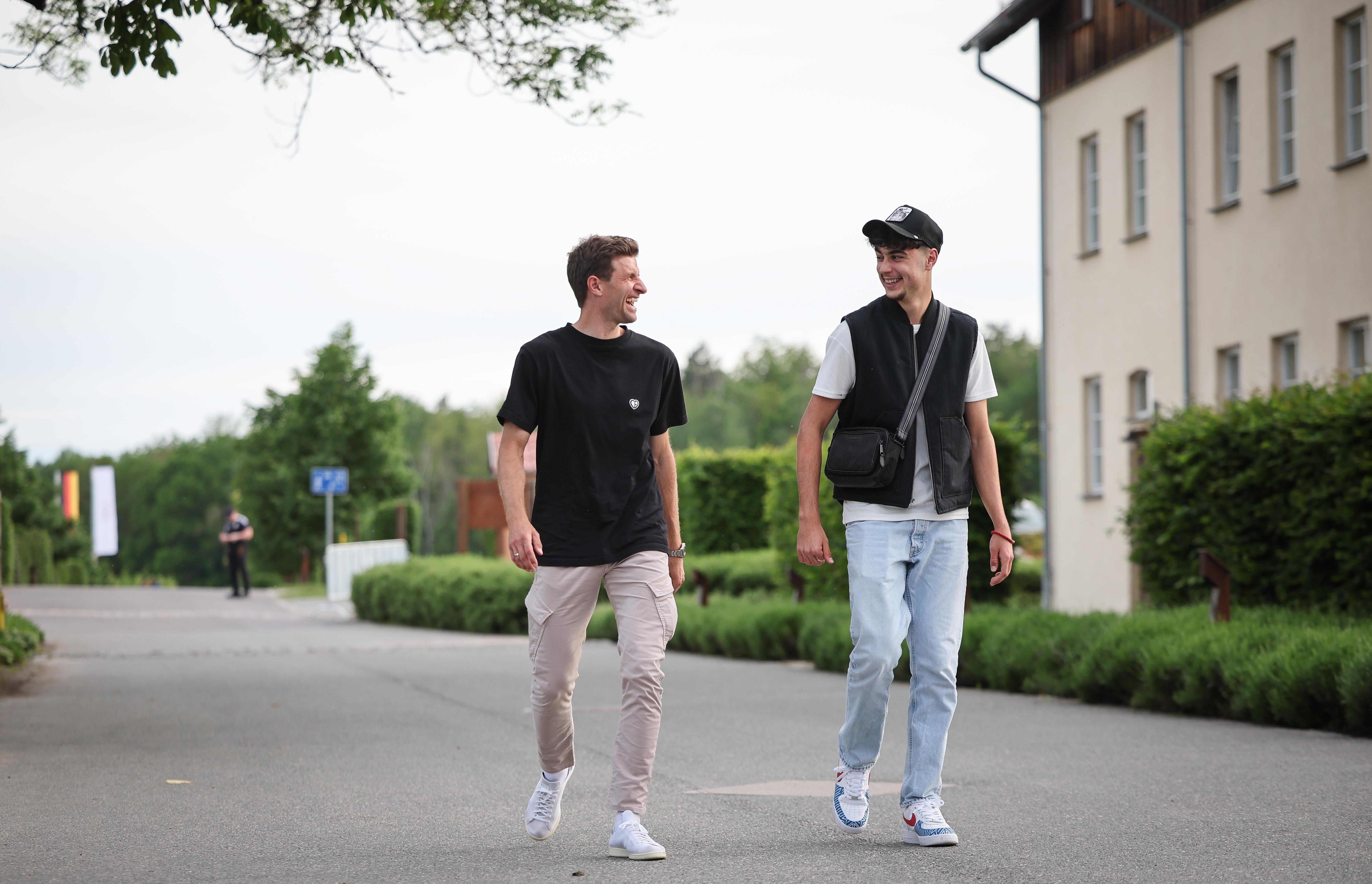 Thomas Müller (l) und Aleksandar Pavlovic in Blankenhain