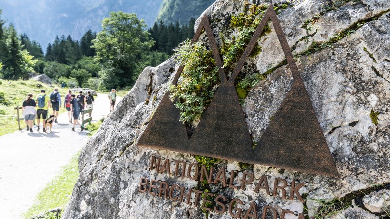 Wanderer im Nationalpark Berchtesgaden | Bild: picture alliance / Franz Neumayr / picturedesk.com Wanderer im Nationalpark Berchtesgaden