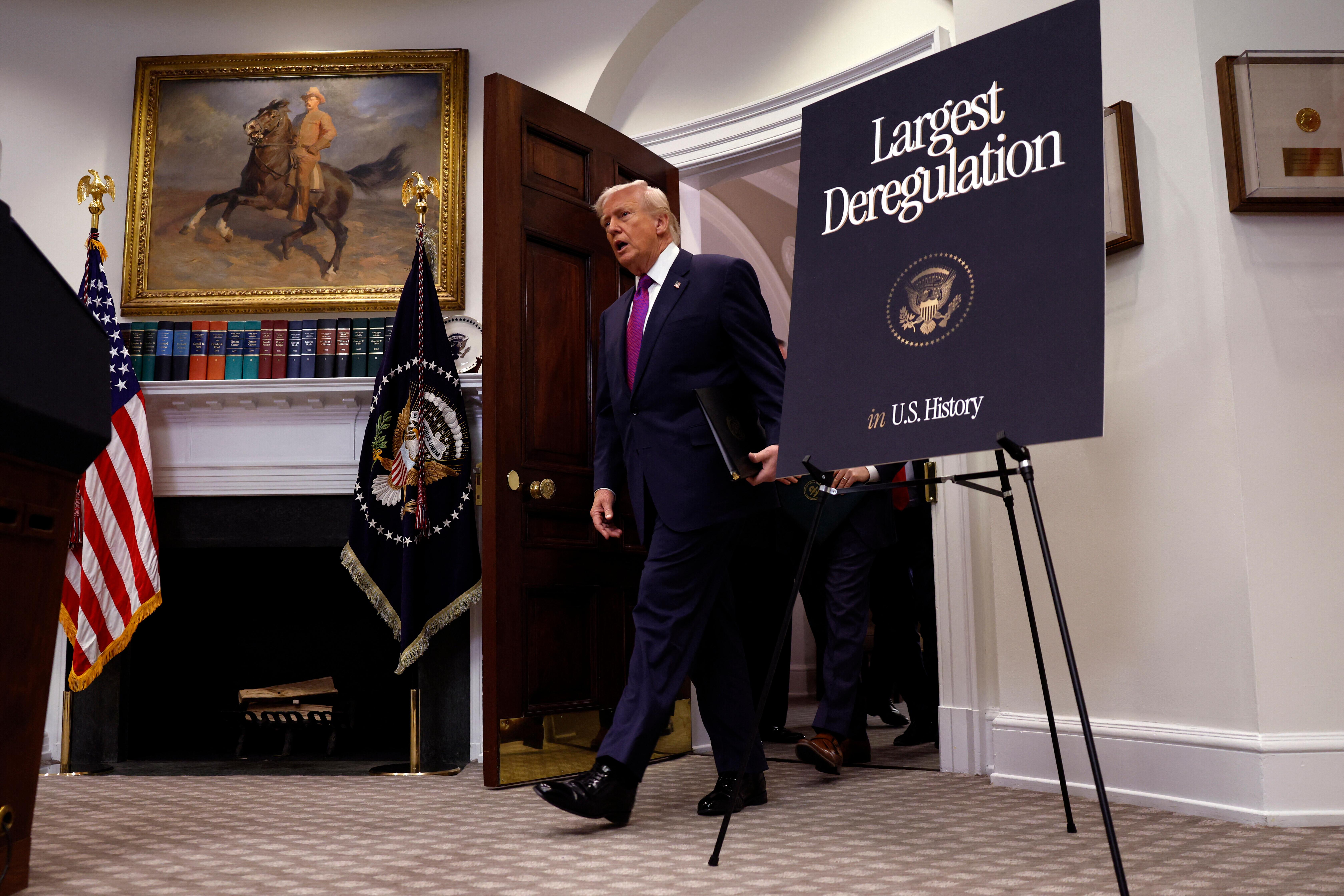 12.02.2026: Trump spricht von der "größten Deregulierungsmaßnahme in der US-amerikanischen Geschichte". 